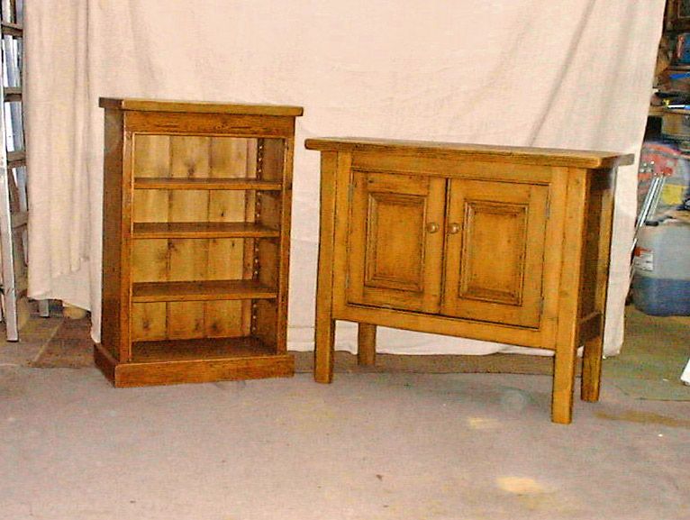 Small sideboard and bookcase Small sideboard and bookcase